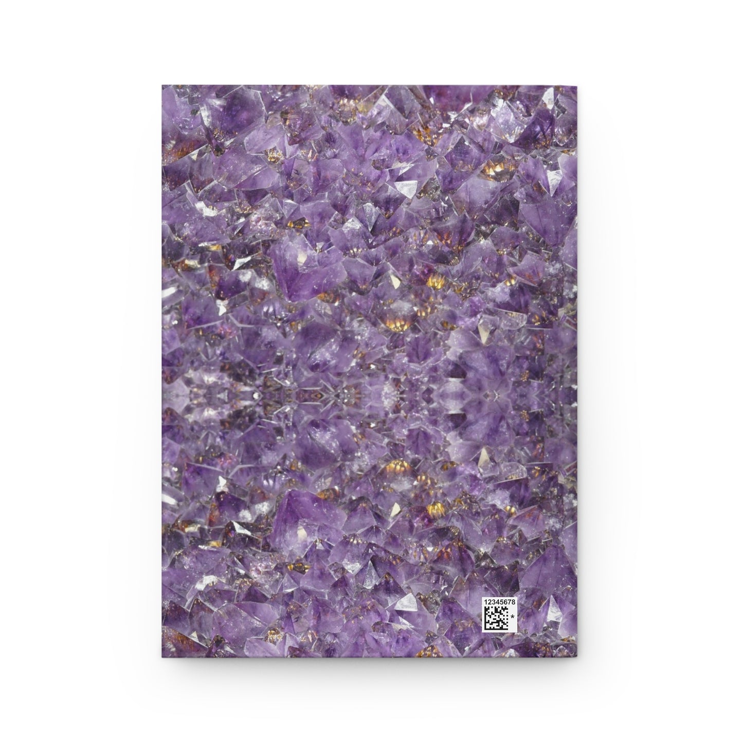 Divine Arts Hardcover Matte Laminate Coating Ruled Line Psychedelic Fantasy Galaxy Space Art Akashic Records Hall of Records Universal Comsic Library of Consciousness Front Cover and Amethyst Crystal Design Back Cover Journal Stationery Notebook