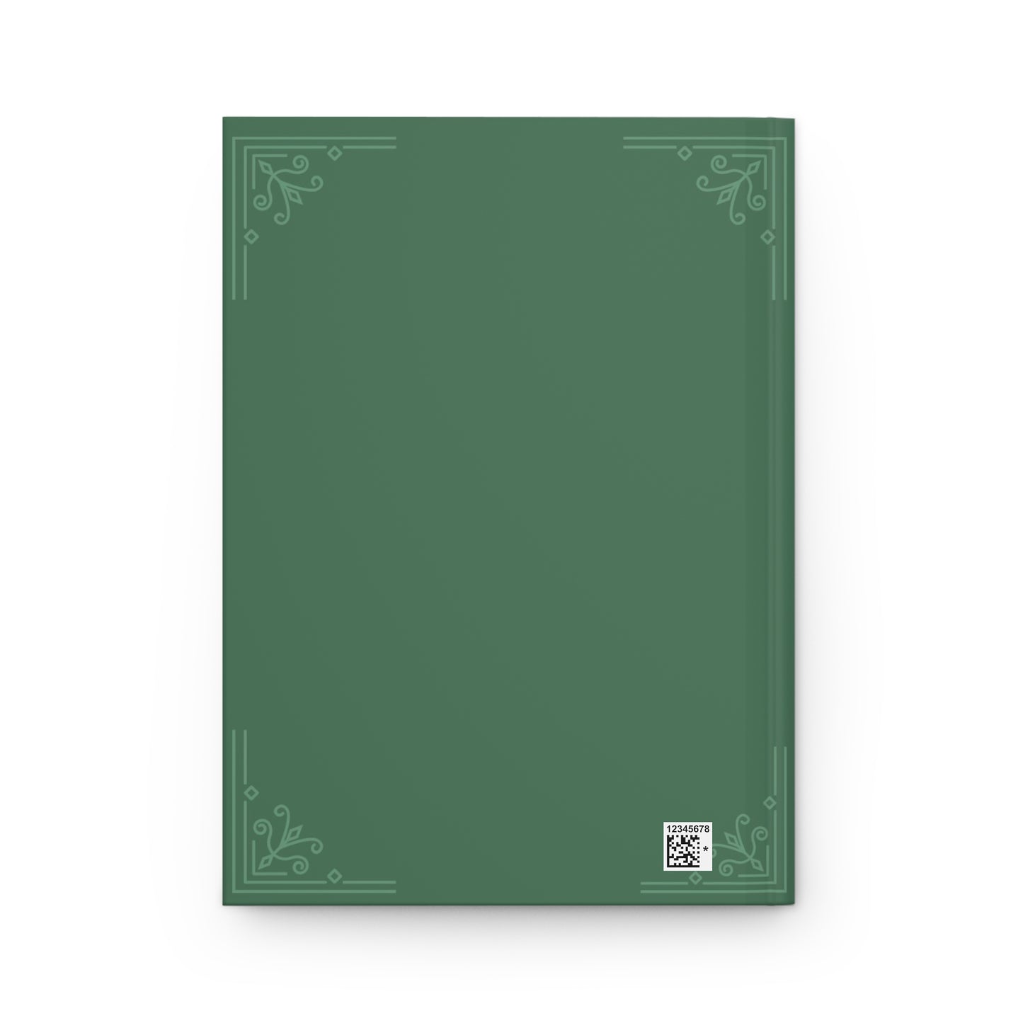 Divine Arts Hardcover Journal Notebook Stationery Matte Laminate Coating, Ruled Line Wraparound Art- Large Front View of Forest Green Valkyrie Celestial Being with Two Pink Plasma Light Weapons and Long Ascending Wispy Wings Guarding the City at Sunset