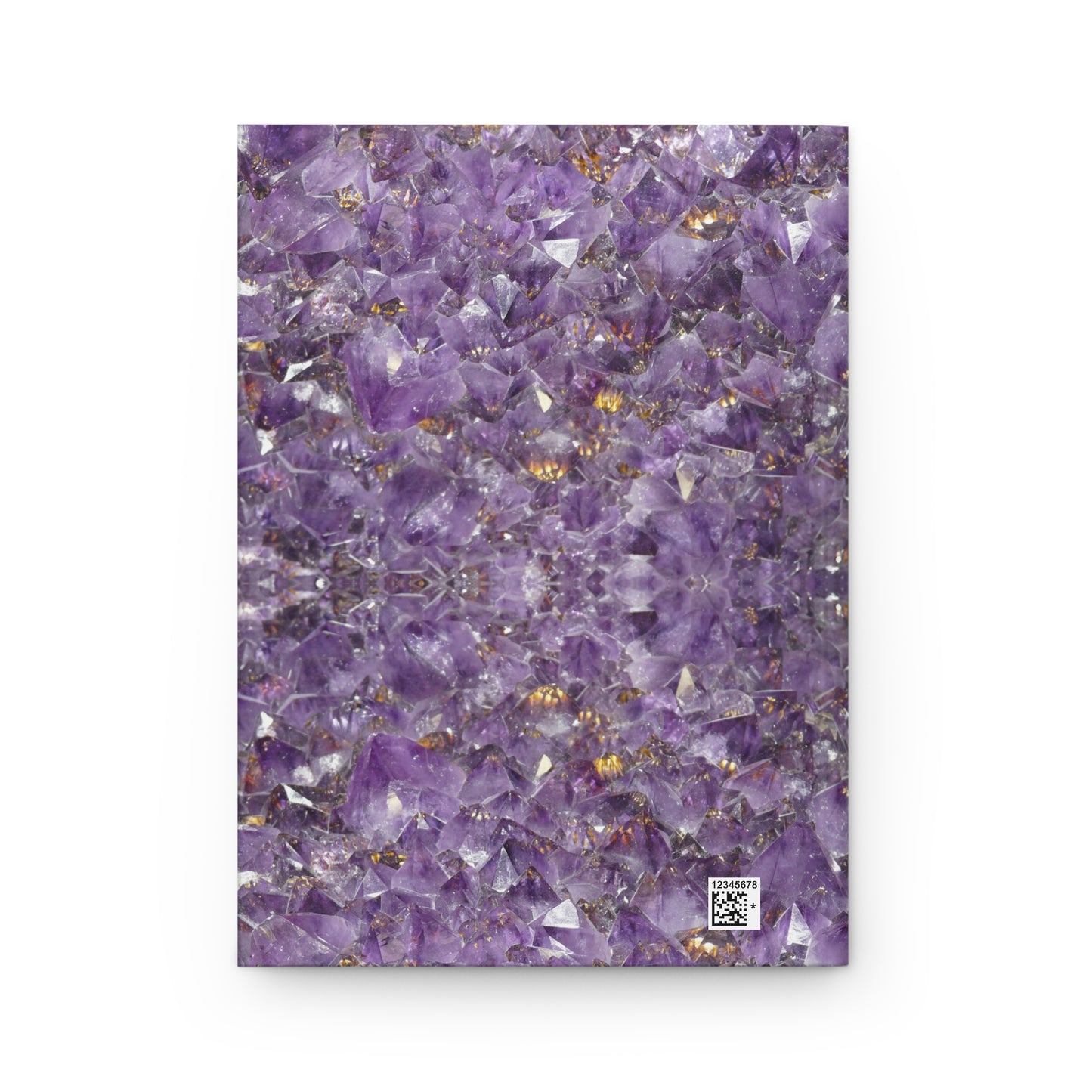 Divine Arts Hardcover Matte Laminate Coating Ruled Line Psychedelic Fantasy Galaxy Space Art Akashic Records Hall of Records Universal Comsic Library of Consciousness Front Cover and Amethyst Crystal Design Back Cover Journal Stationery Notebook