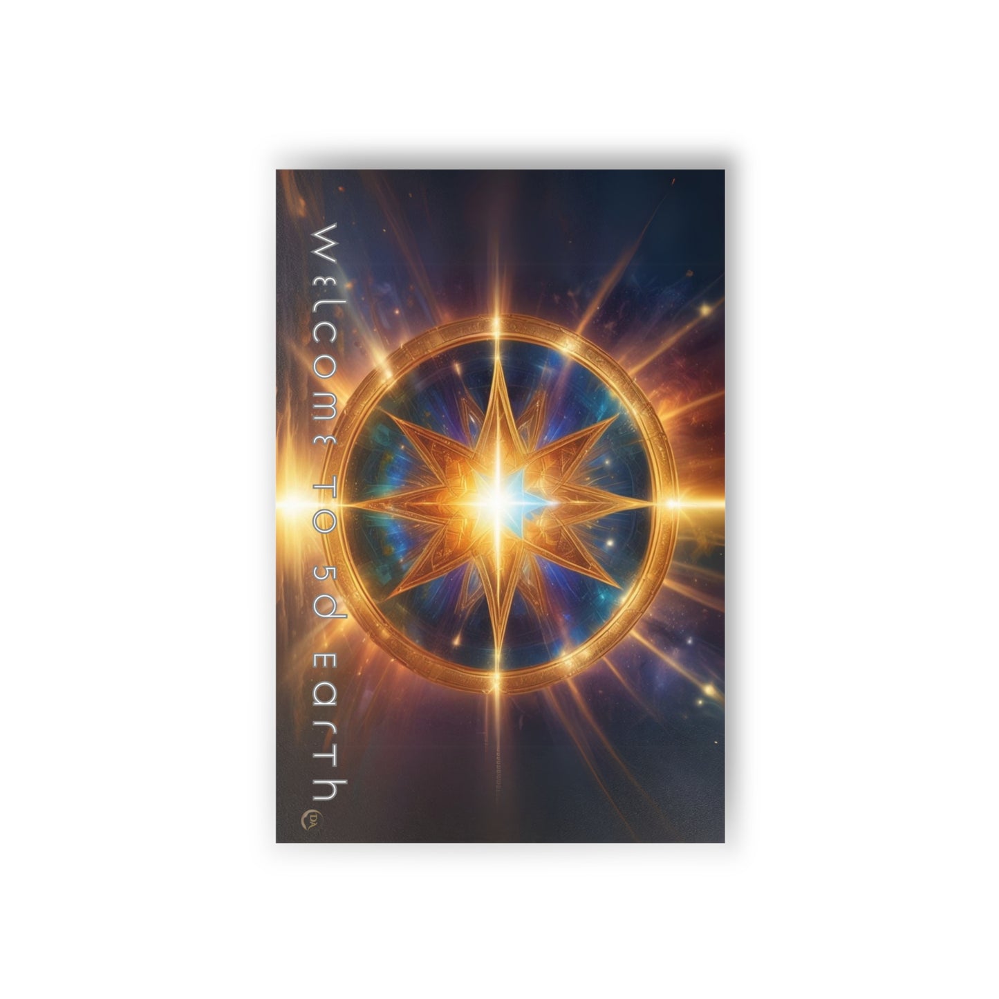 Postcards (10pcs), Welcome to 5D Earth, Christmas Holiday Earth Day Spiritual Gift Merkaba Stationery, Ascension Art by Divine Arts