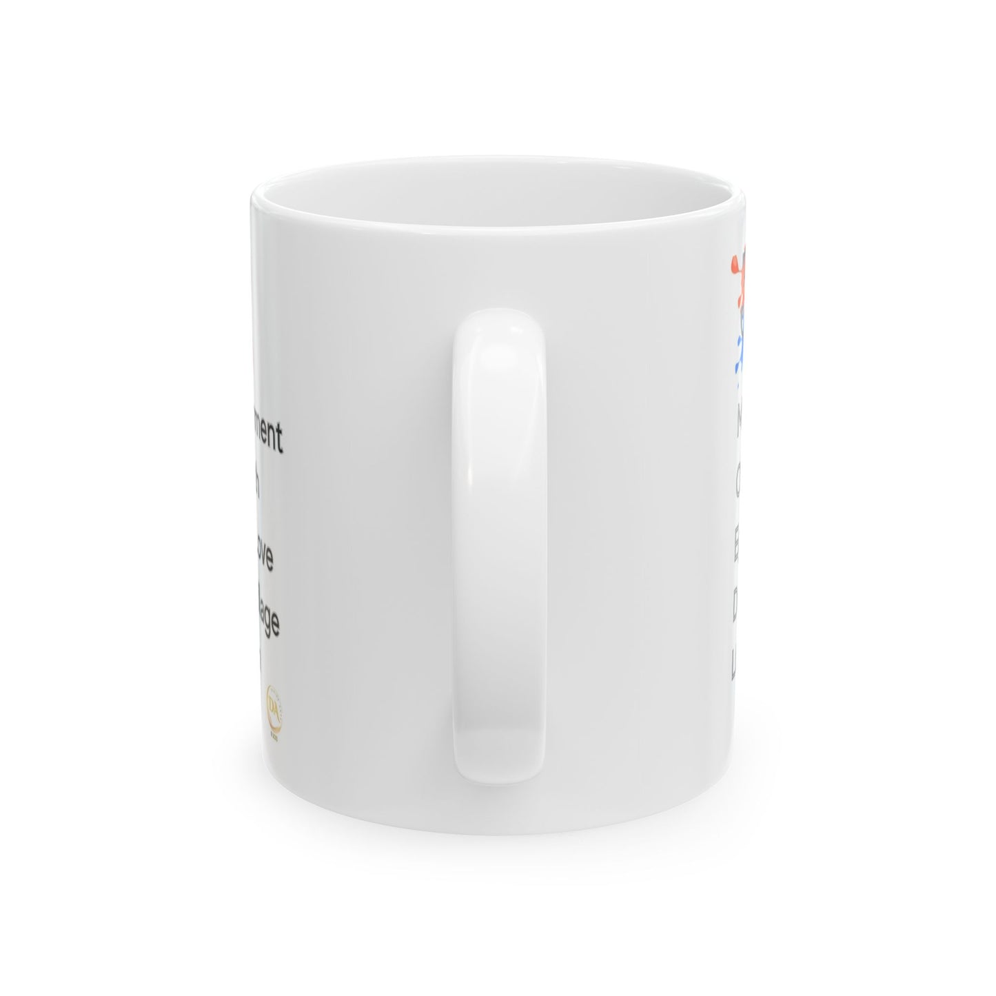 Ceramic Mug, (11oz), 3D & 5D Comparison Earth Ascension Mug, God Sovereign Free Divine Principles, Gift for Him or Her, Unique Boutique Holiday Christmas Birthday Gift, 5D Earth Ascension Art by Divine Arts