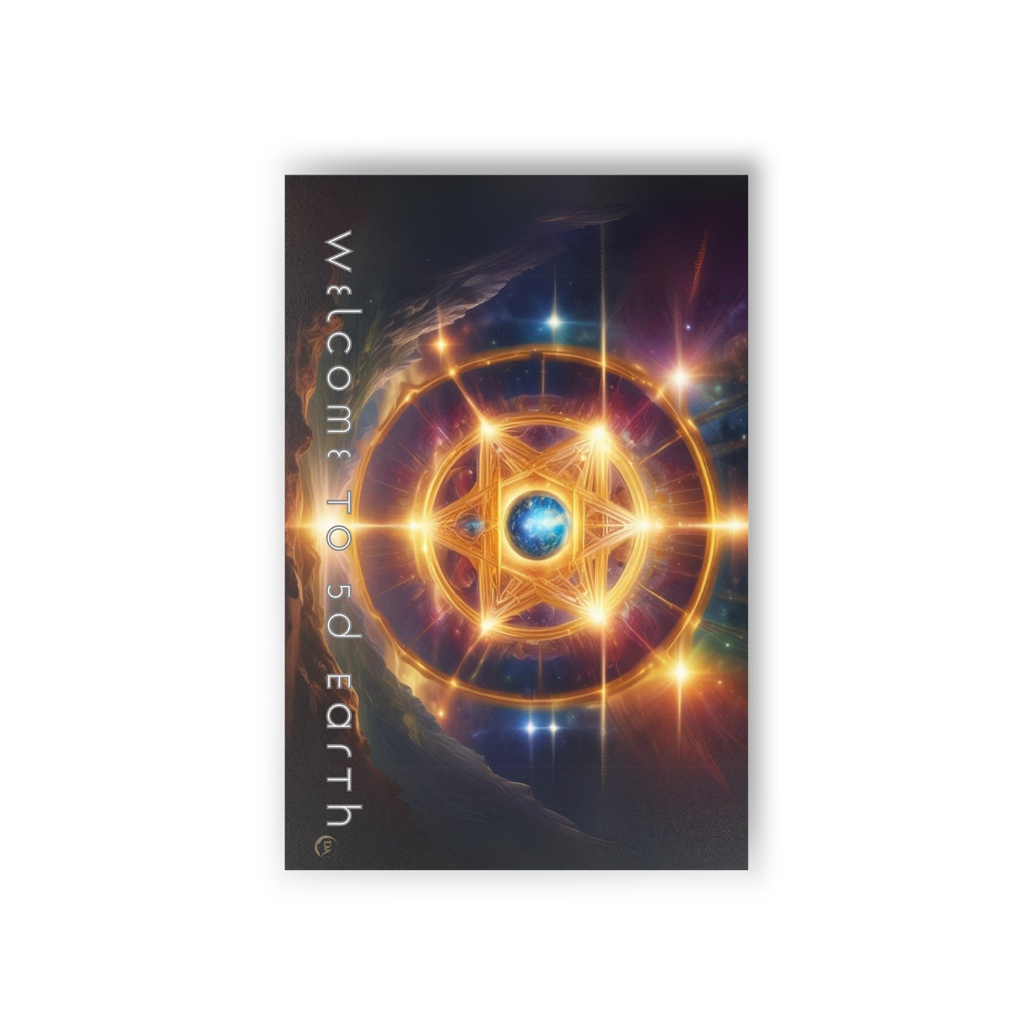 Postcards (10pcs), Welcome to 5D Earth, Christmas Holiday Earth Day Spiritual Gift Merkaba Stationery, Ascension Art by Divine Arts