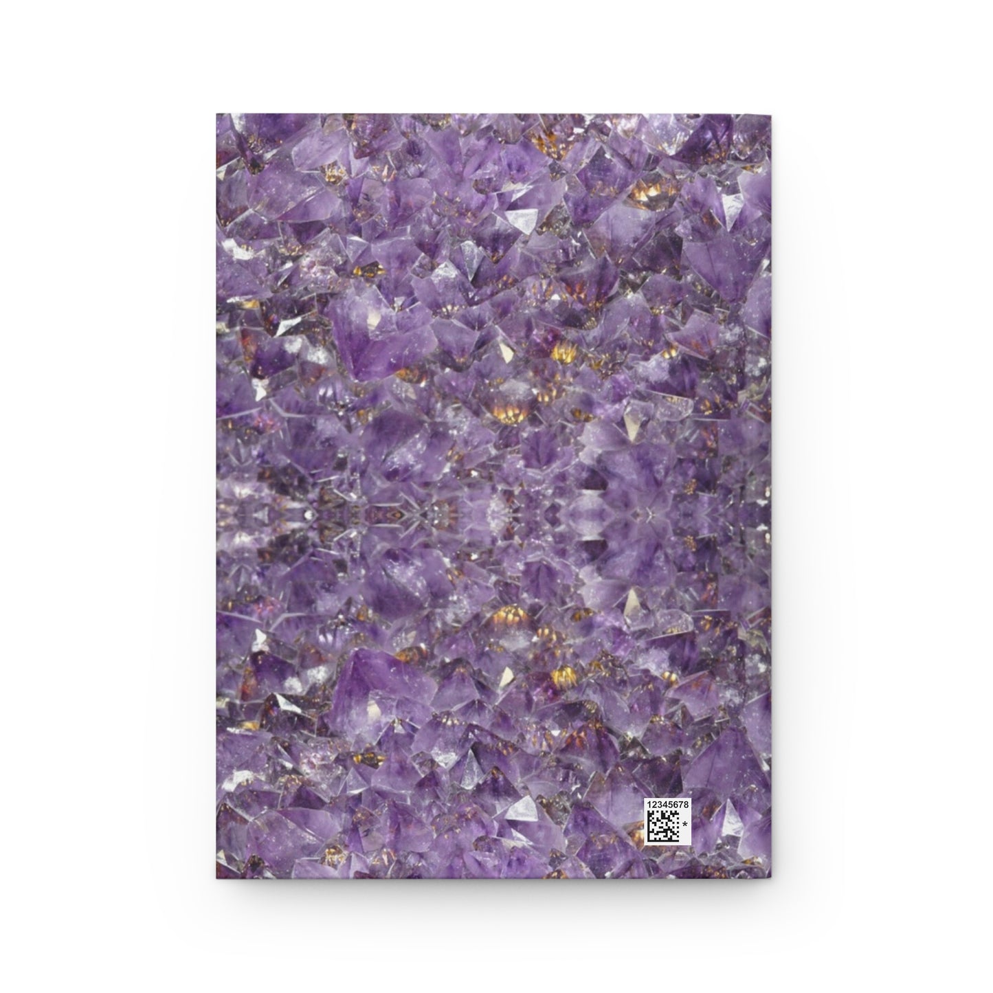 Divine Arts Hardcover Matte Laminate Coating Ruled Line Psychedelic Fantasy Galaxy Space Art Akashic Records Hall of Records Universal Comsic Library of Consciousness Front Cover and Amethyst Crystal Design Back Cover Journal Stationery Notebook