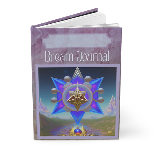 Divine Arts Hardcover Matte Laminate Coating Ruled Line Wraparound Art Spiritual Fantasy Dream Large Merkaba Mountainscape Journal Stationery Notebook