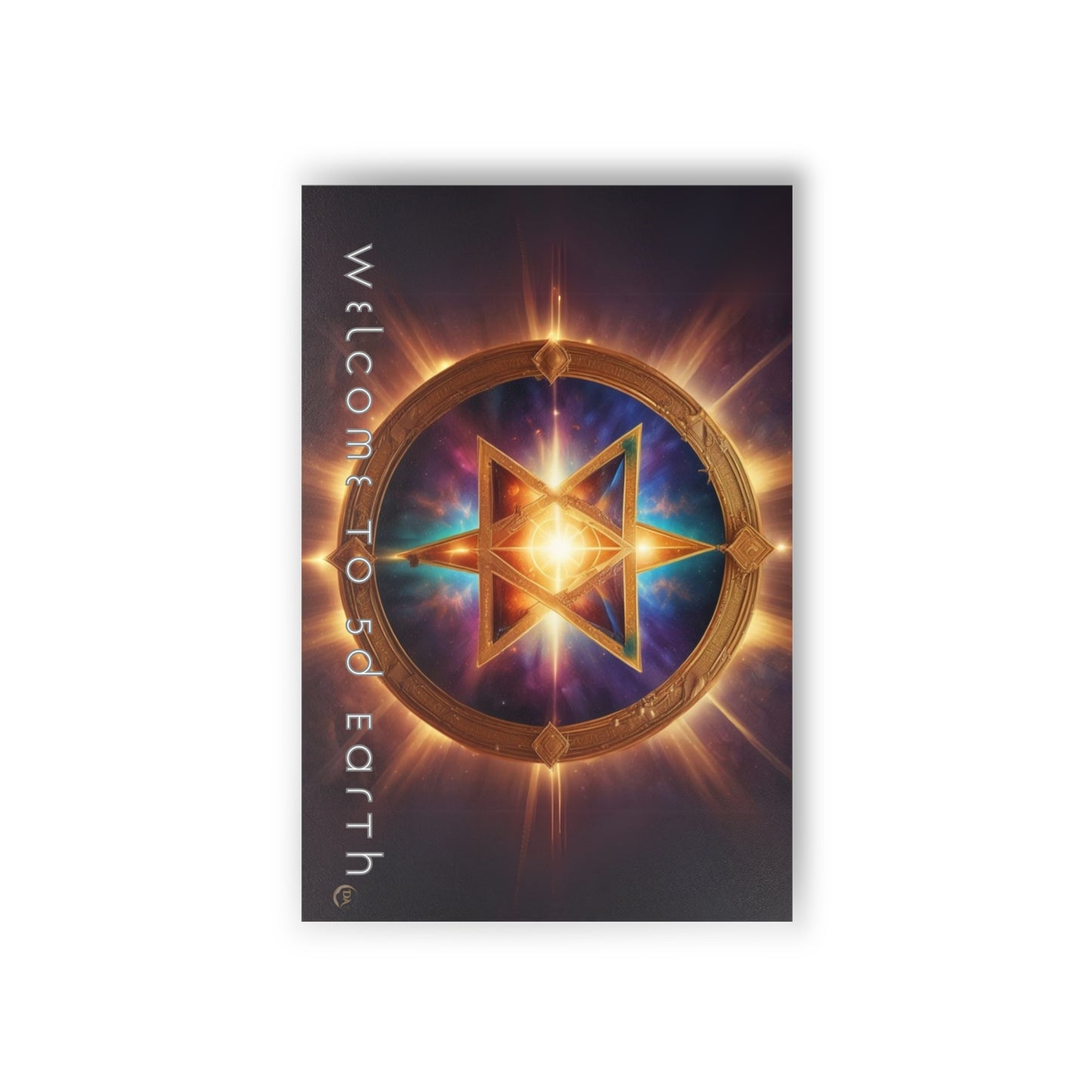 Postcards (10pcs), Welcome to 5D Earth, Christmas Holiday Earth Day Spiritual Gift Merkaba Stationery, Ascension Art by Divine Arts