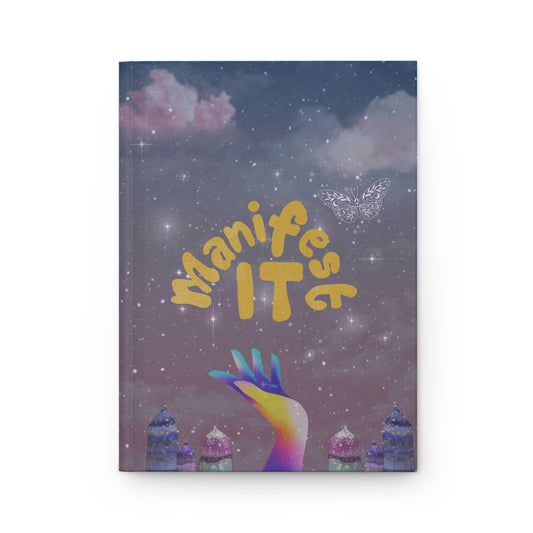 Manifest It Hardcover Journal — Cosmic Gratitude & Manifestation Notebook by Divine Arts