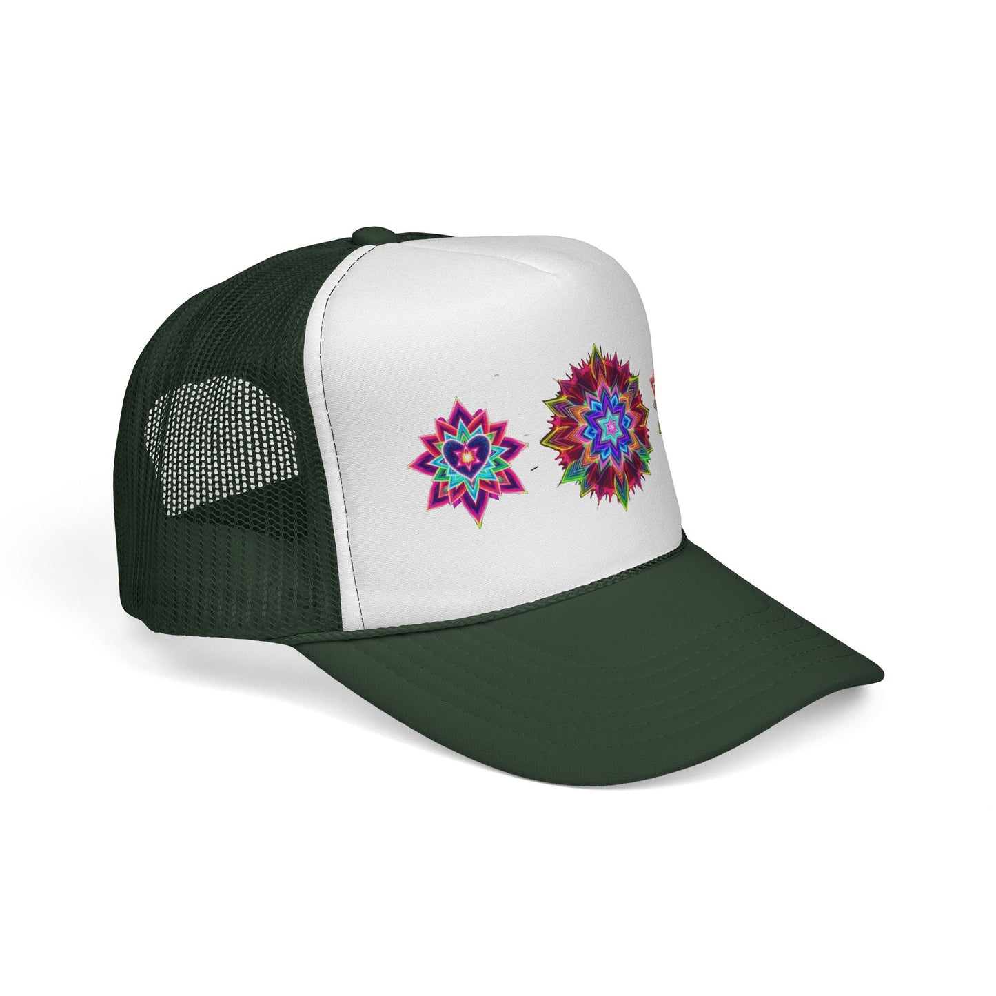 Psychedelic Sacred Geometry Galaxy Light Body Eternal Consciousness Merkaba Trucker Cap by Divine Arts