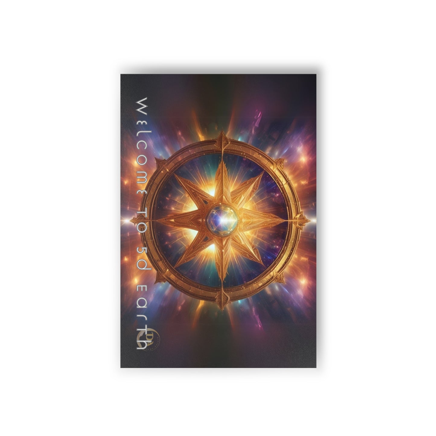 Postcards (10pcs), Welcome to 5D Earth, Christmas Holiday Earth Day Spiritual Gift Merkaba Stationery, Ascension Art by Divine Arts