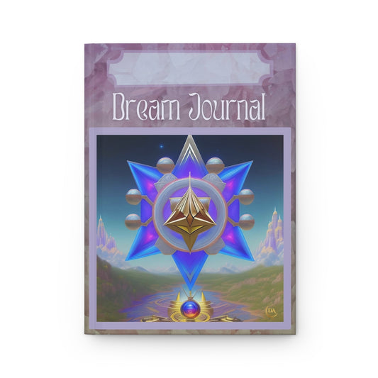 Dream Journal Hardcover — Spiritual Crystal Art Notebook for Dreamwork & Guided Journaling by Divine Arts