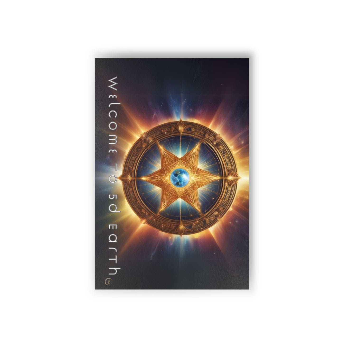 Postcards (10pcs), Welcome to 5D Earth, Christmas Holiday Earth Day Spiritual Gift Merkaba Stationery, Ascension Art by Divine Arts