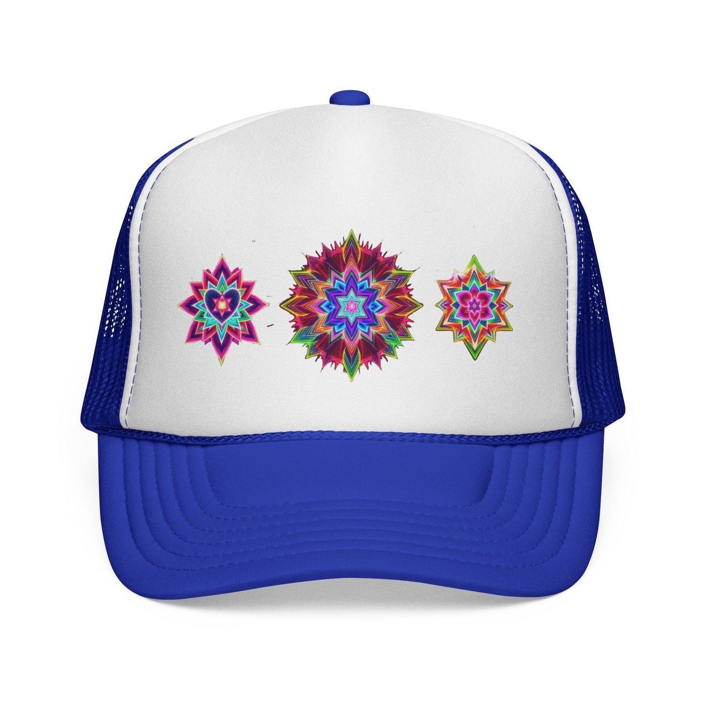Psychedelic Sacred Geometry Galaxy Light Body Eternal Consciousness Merkaba Trucker Cap by Divine Arts
