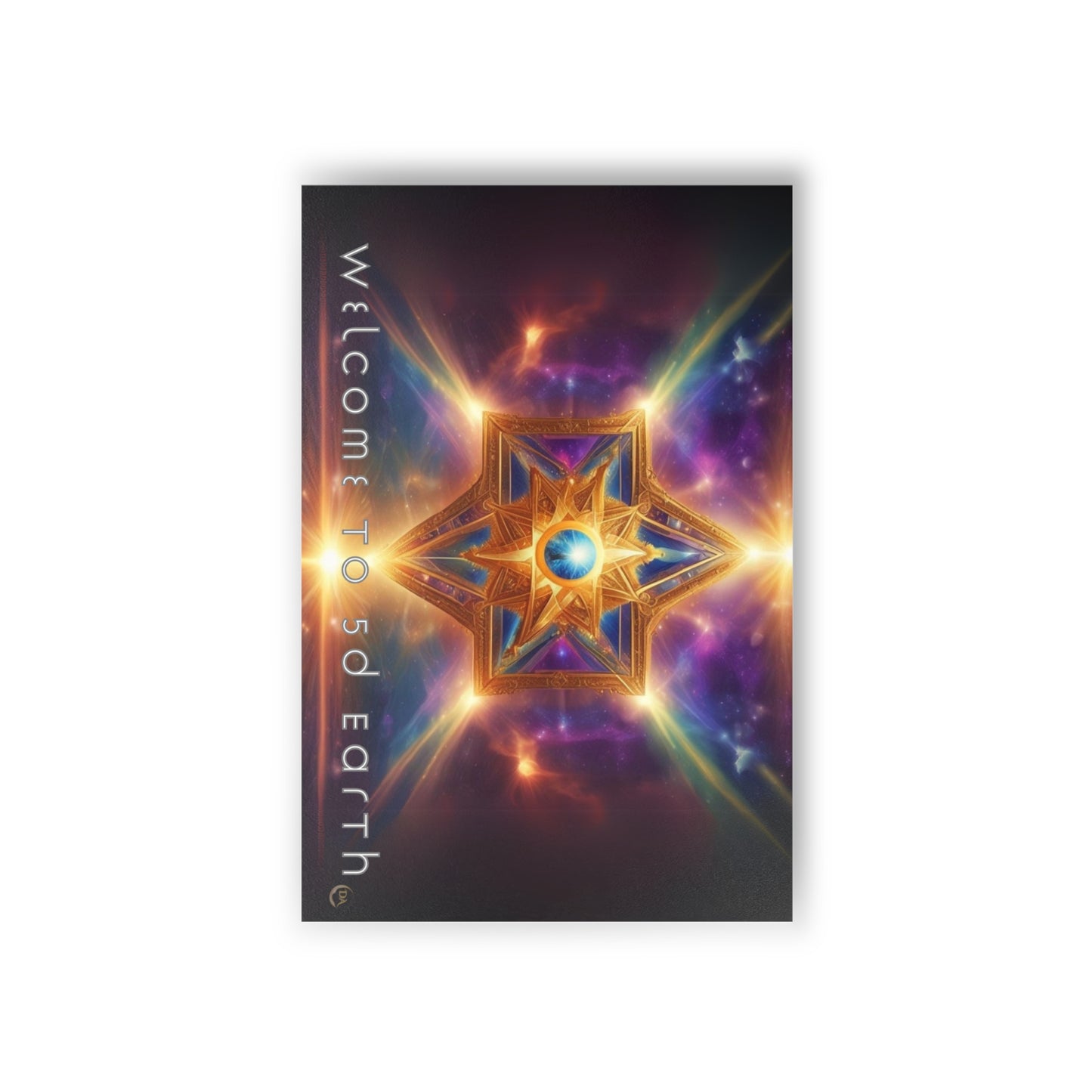 Postcards (10pcs), Welcome to 5D Earth, Christmas Holiday Earth Day Spiritual Gift Merkaba Stationery, Ascension Art by Divine Arts