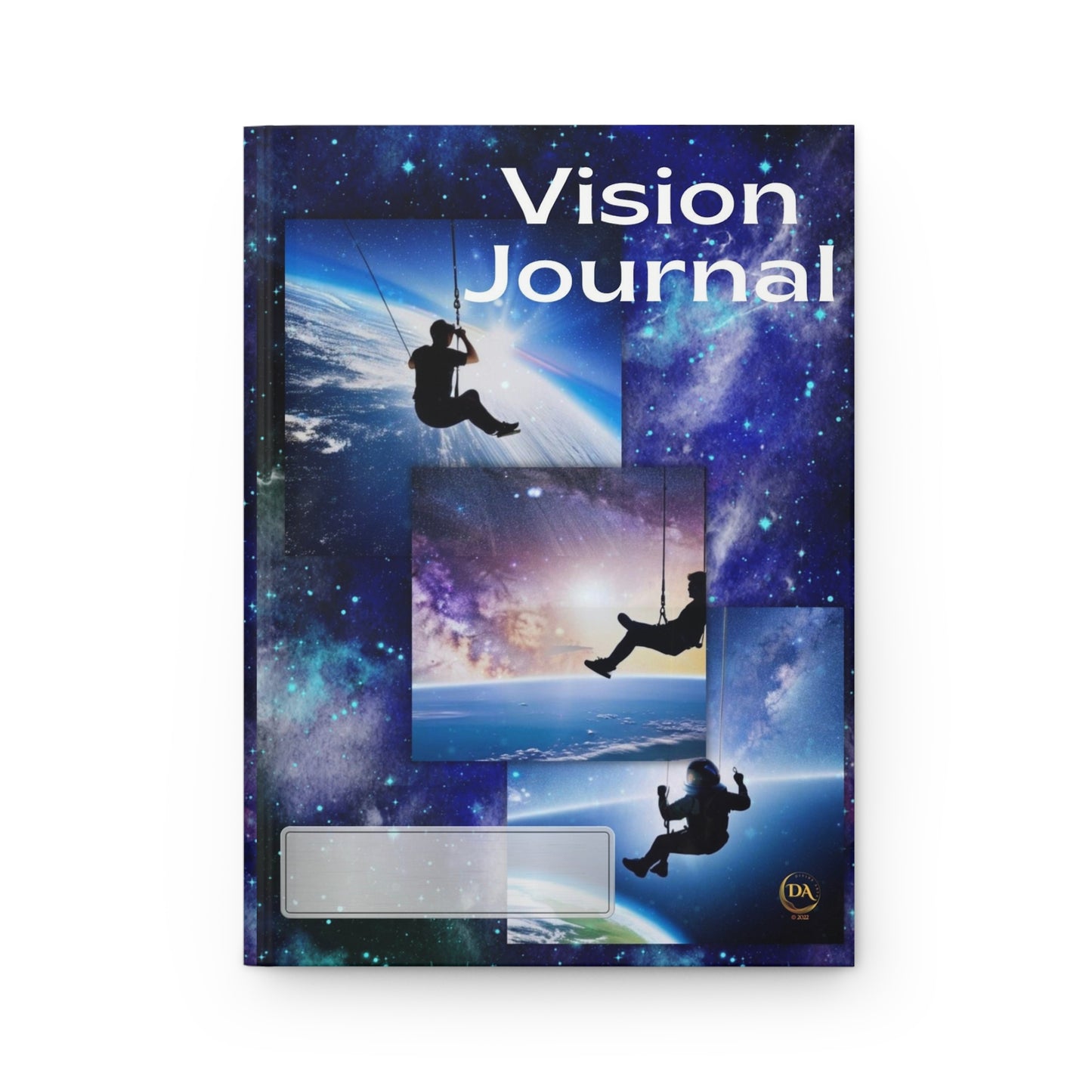 Vision Journal Hardcover, Galaxy Art Space Swing Fun by Divine Art