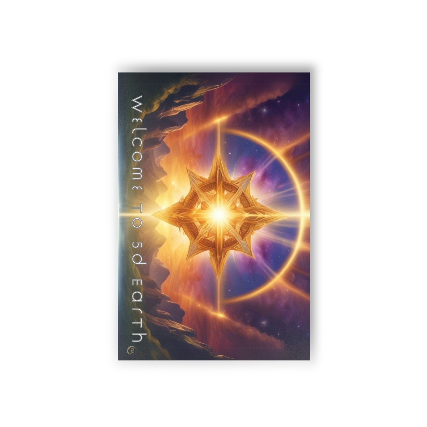 Postcards (10pcs), Welcome to 5D Earth, Christmas Holiday Earth Day Spiritual Gift Merkaba Stationery, Ascension Art by Divine Arts