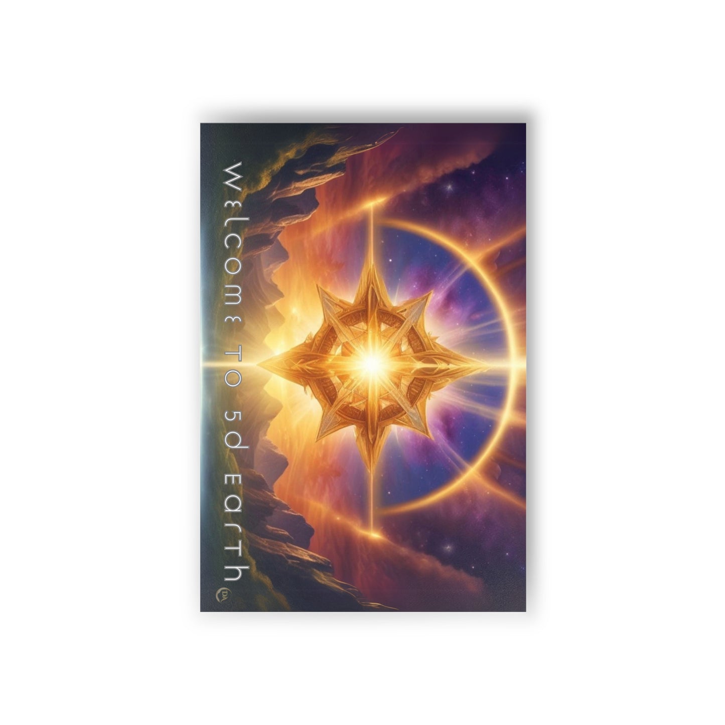Postcards (10pcs), Welcome to 5D Earth, Christmas Holiday Earth Day Spiritual Gift Merkaba Stationery, Ascension Art by Divine Arts