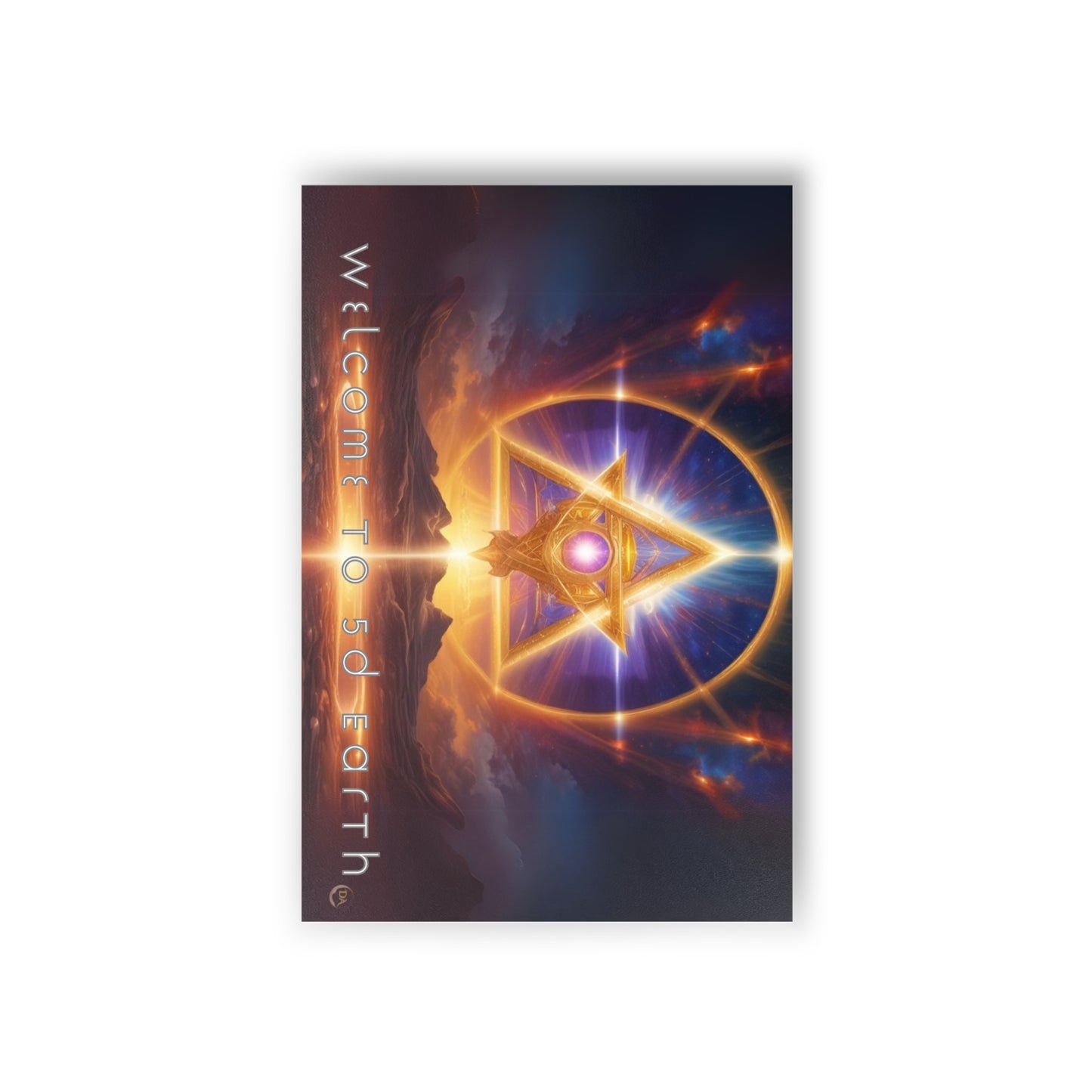 Postcards (10pcs), Welcome to 5D Earth, Christmas Holiday Earth Day Spiritual Gift Merkaba Stationery, Ascension Art by Divine Arts
