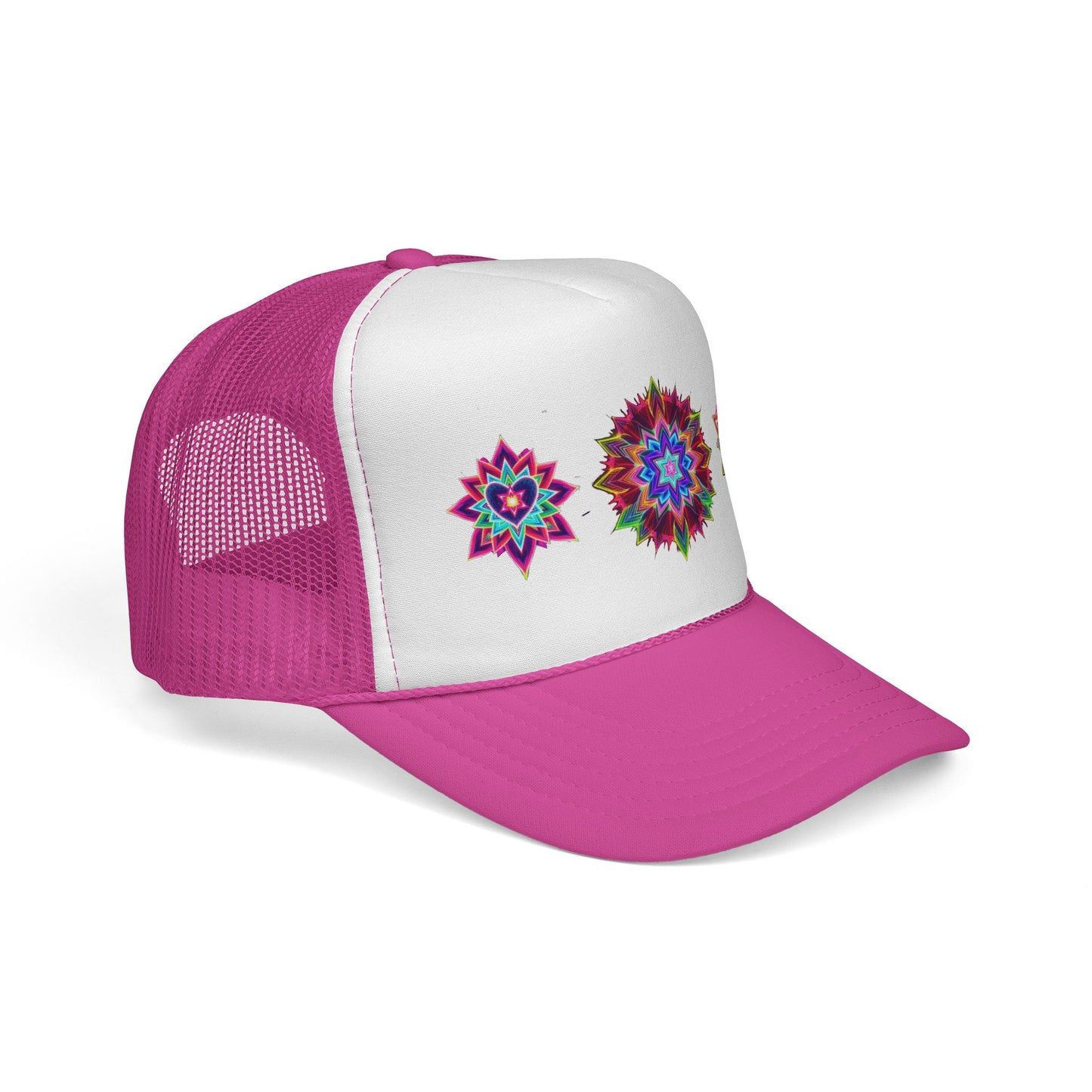 Psychedelic Sacred Geometry Galaxy Light Body Eternal Consciousness Merkaba Trucker Cap by Divine Arts