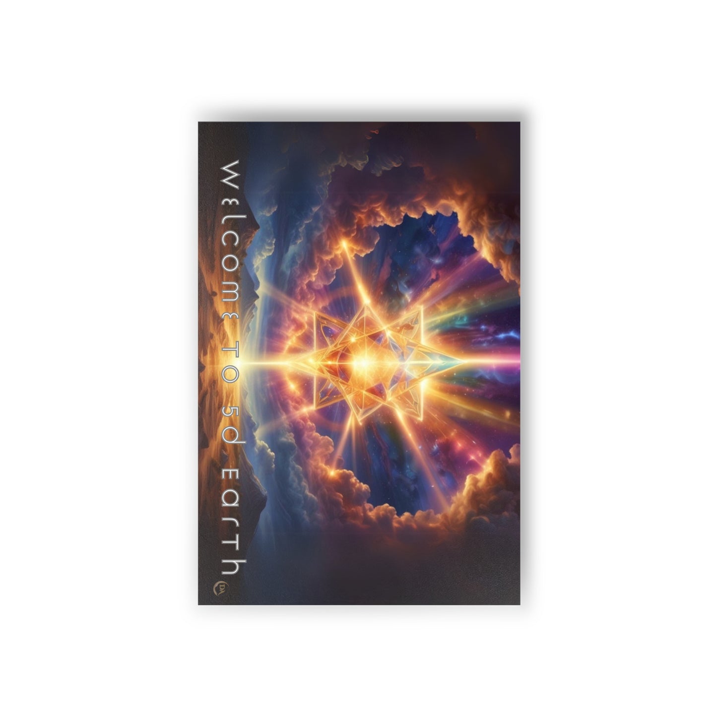 Postcards (10pcs), Welcome to 5D Earth, Christmas Holiday Earth Day Spiritual Gift Merkaba Stationery, Ascension Art by Divine Arts