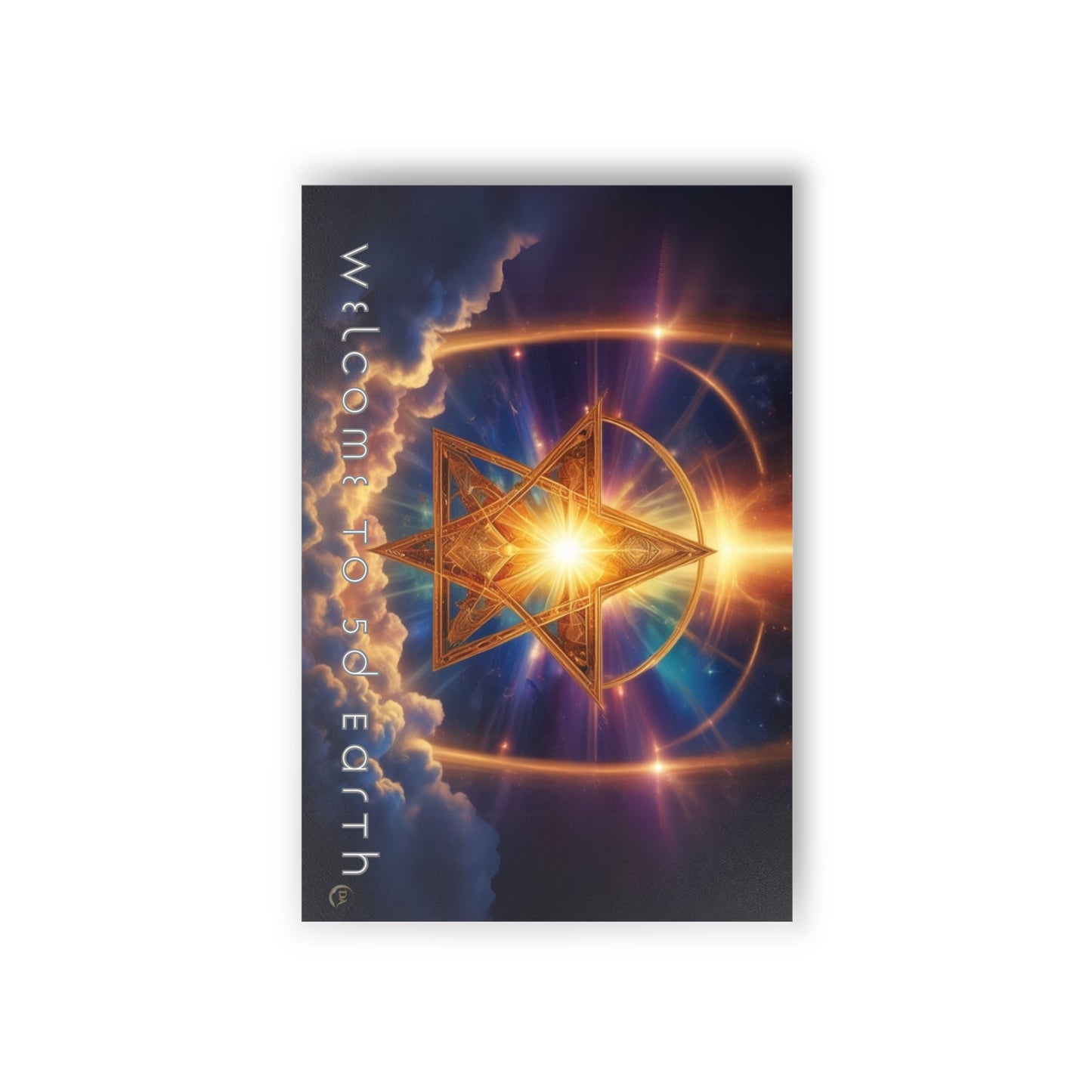 Postcards (10pcs), Welcome to 5D Earth, Christmas Holiday Earth Day Spiritual Gift Merkaba Stationery, Ascension Art by Divine Arts