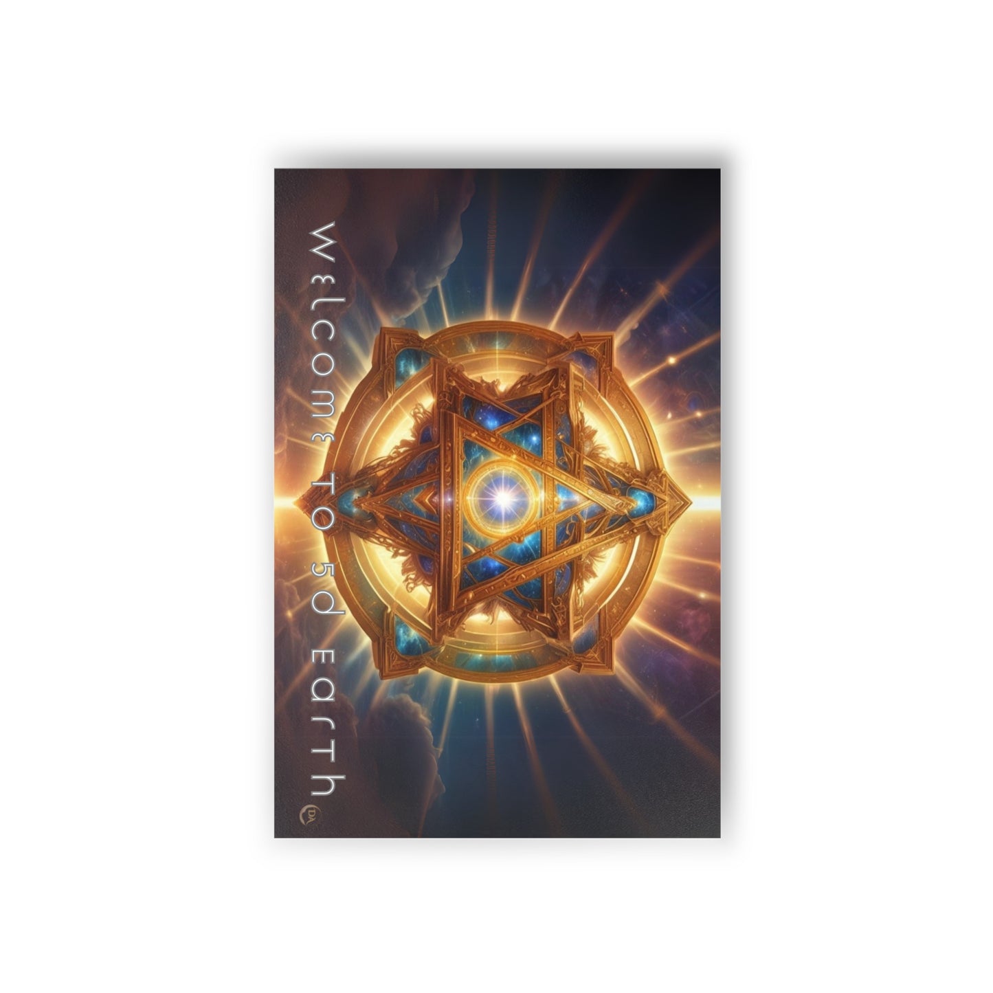 Postcards (10pcs), Welcome to 5D Earth, Christmas Holiday Earth Day Spiritual Gift Merkaba Stationery, Ascension Art by Divine Arts