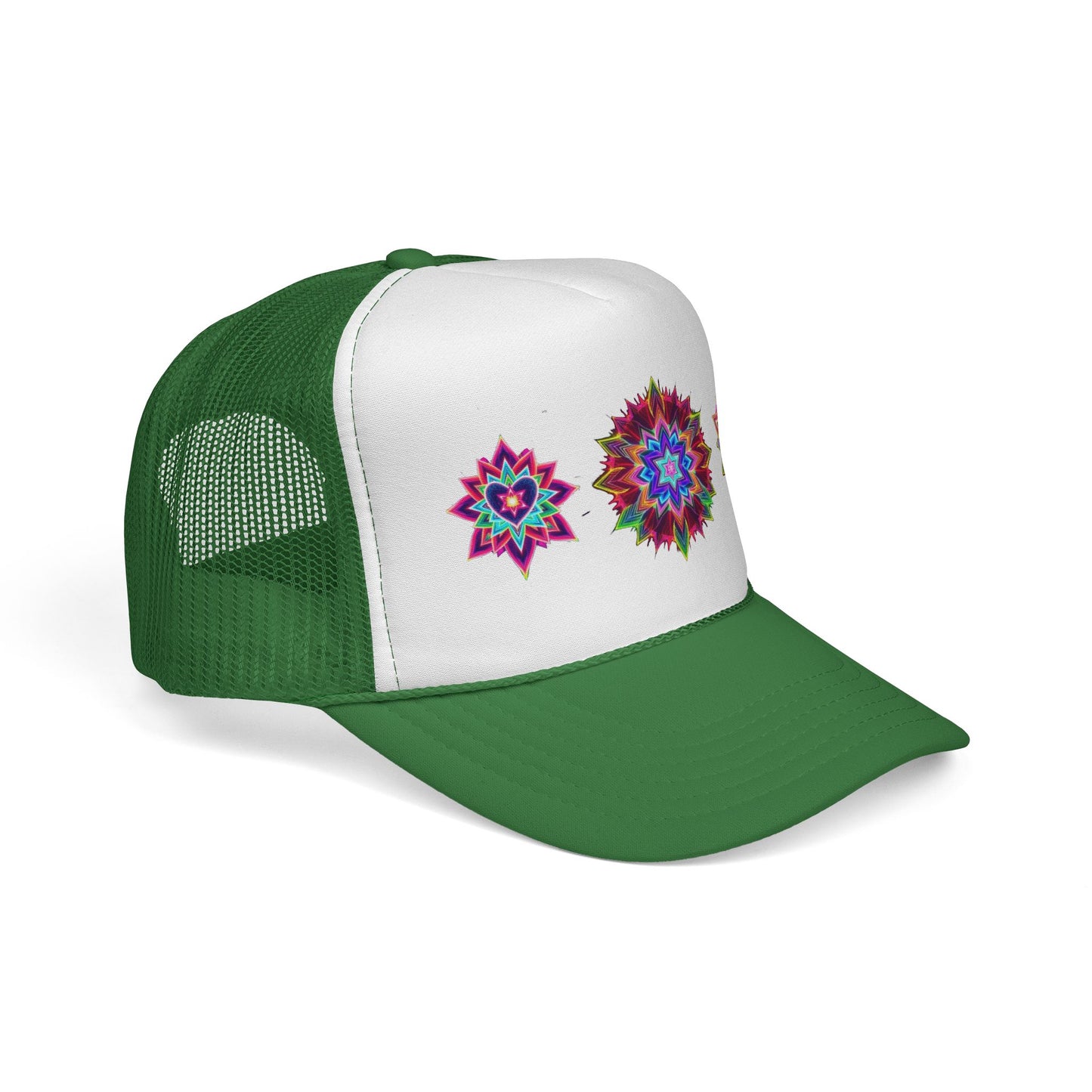 Psychedelic Sacred Geometry Galaxy Light Body Eternal Consciousness Merkaba Trucker Cap by Divine Arts