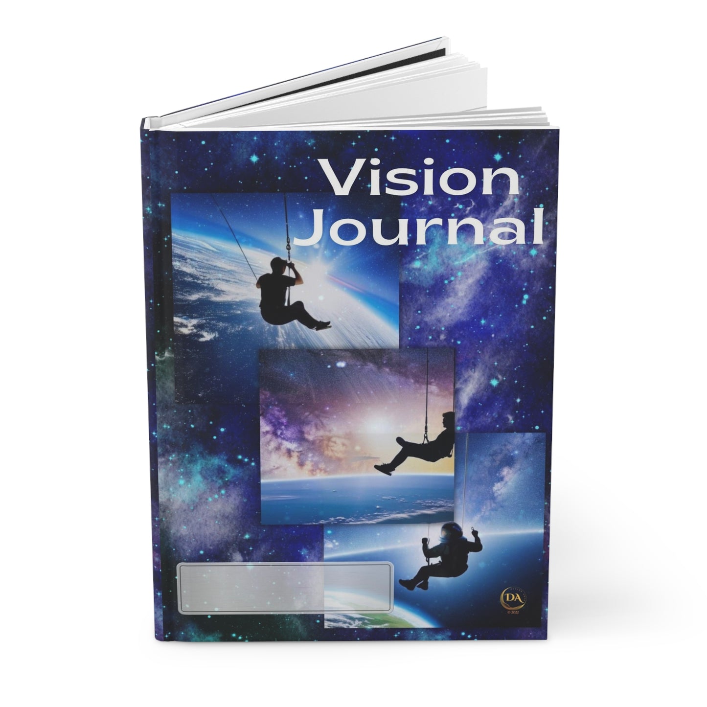 Vision Journal Hardcover, Galaxy Art Space Swing Fun by Divine Art