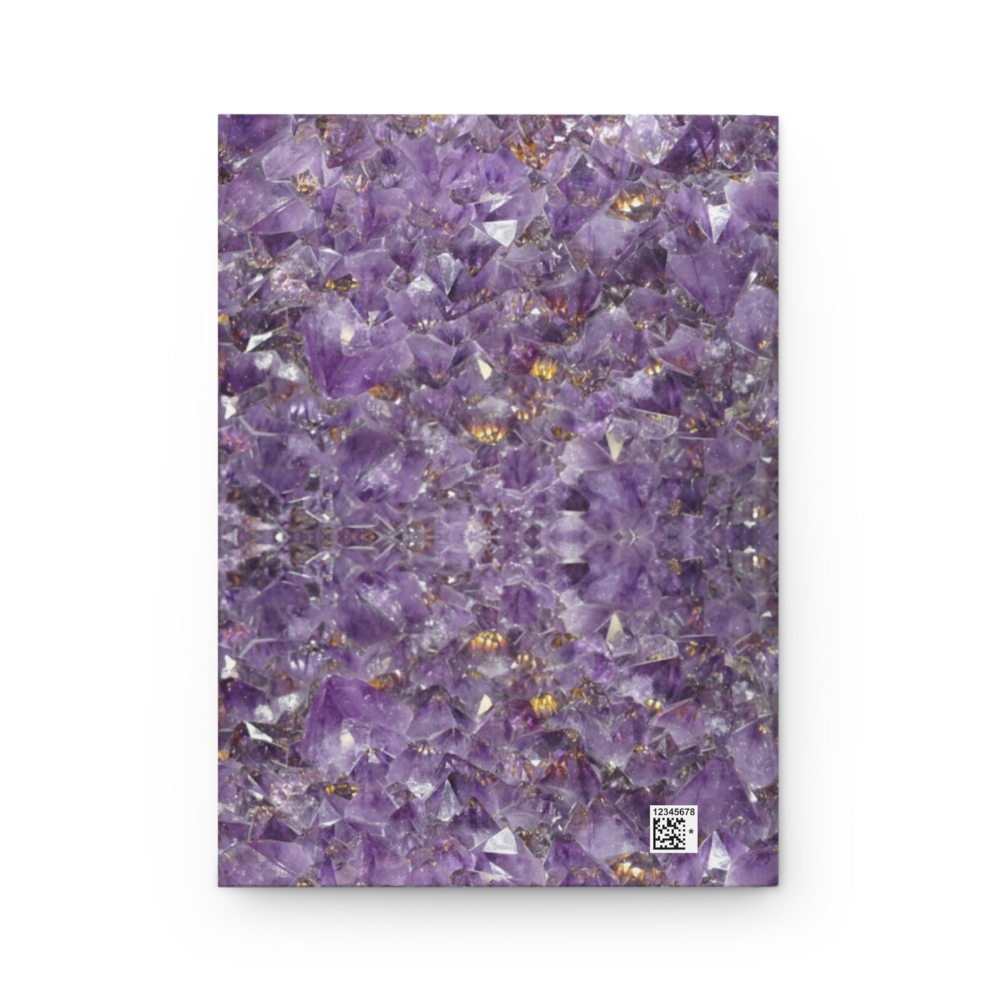 Divine Arts Hardcover Matte Laminate Coating Ruled Line Psychedelic Fantasy Galaxy Space Art Akashic Records Hall of Records Universal Comsic Library of Consciousness Front Cover and Amethyst Crystal Design Back Cover  Journal Stationery Notebook