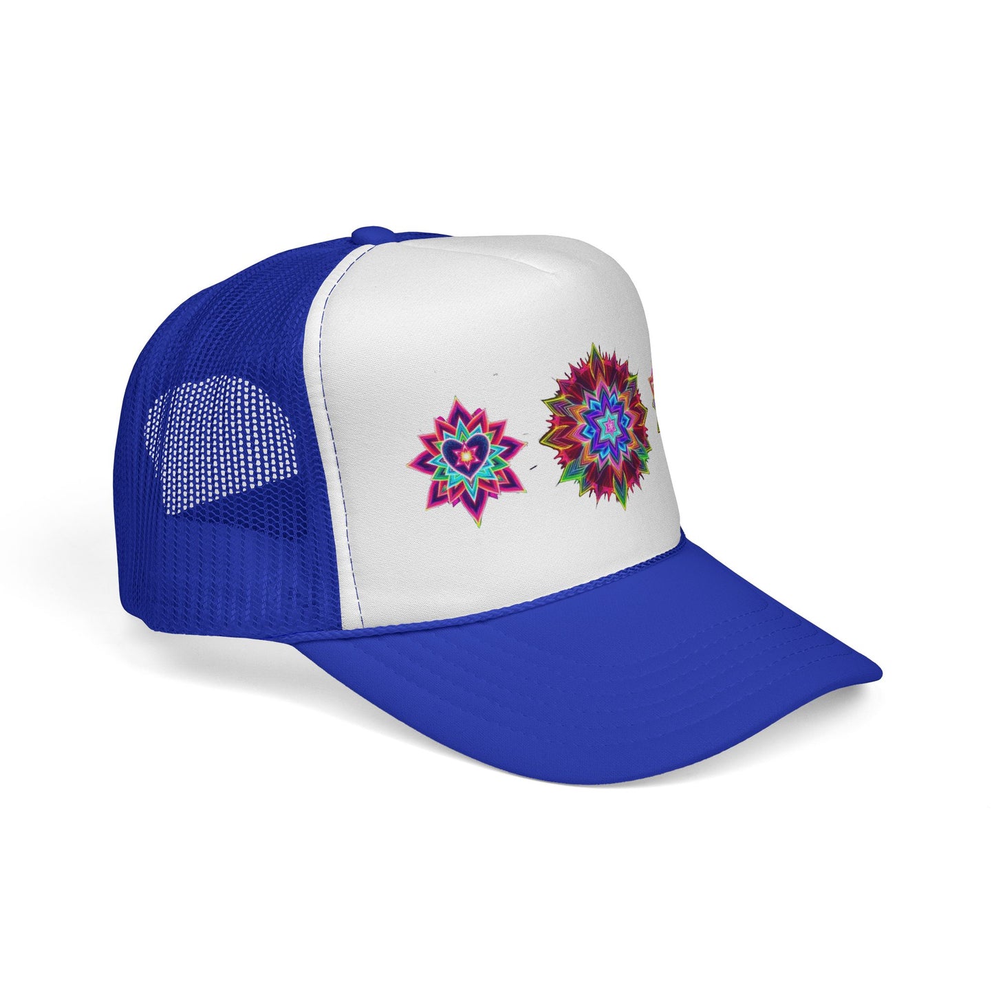 Psychedelic Sacred Geometry Galaxy Light Body Eternal Consciousness Merkaba Trucker Cap by Divine Arts