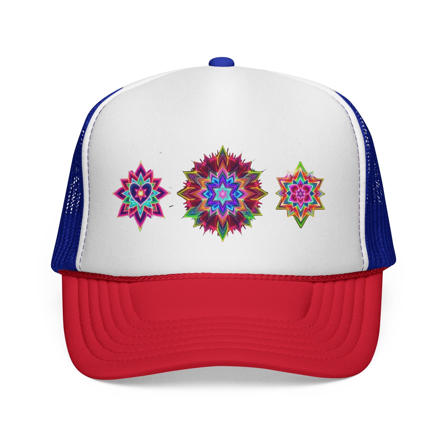 Psychedelic Sacred Geometry Galaxy Light Body Eternal Consciousness Merkaba Trucker Cap by Divine Arts